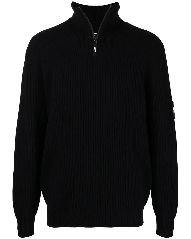 Giorgio Armani Pullover mit Stehkragen - Blau Blau