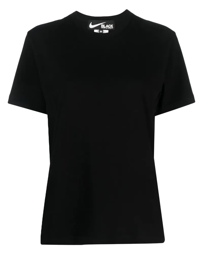 Comme des Garçons x Nike T-Shirt mit Slogan-Print - Schwarz Schwarz