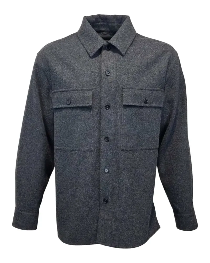 Jil Sander button-up chest-pocket jacket - Grau Grau