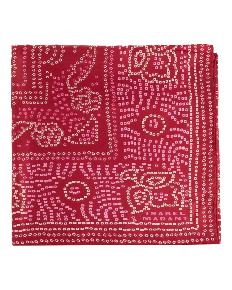 Isabel Marant patterned scarf - Rot Rot