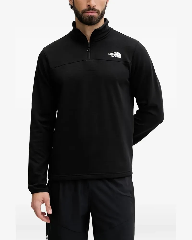The North Face Cedar Trail Grid Fleece-Reißverschluss - Schwarz Schwarz