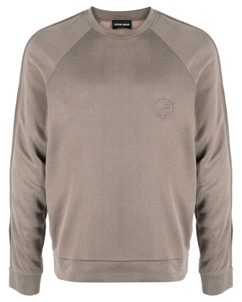 Giorgio Armani T-Shirt mit Logo-Stickerei - Nude Nude