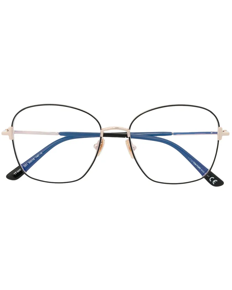 Tom Ford Brille mit rundem Gestell - Gold Gold