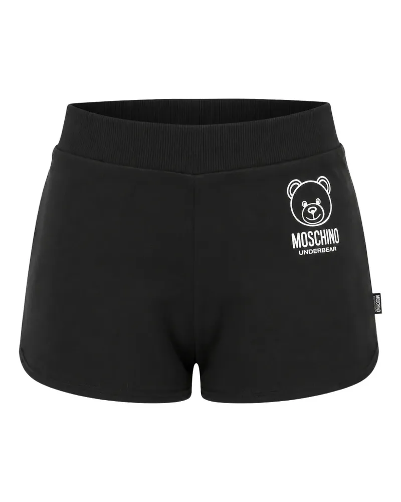 Moschino Shorts mit Teddy-Print - Schwarz Schwarz