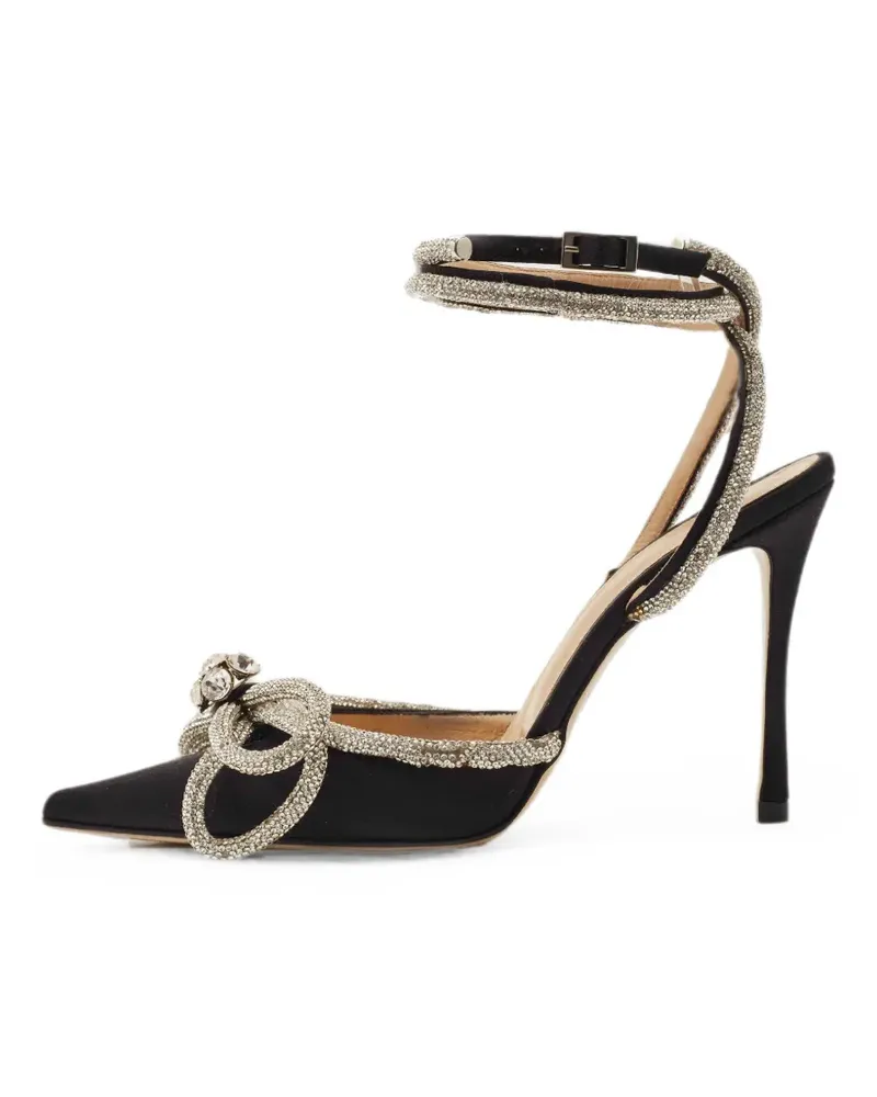 Mach & Mach Double Bow crystal-embellished pumps - Schwarz Schwarz