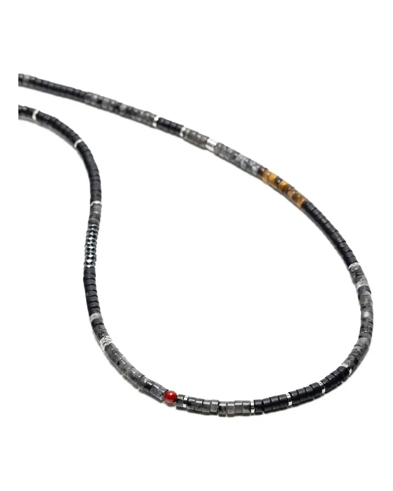 Nialaya multi-stone necklace - Schwarz Schwarz