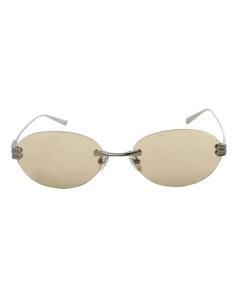 Balenciaga Gossip oval-frame sunglasses - Silber Silber