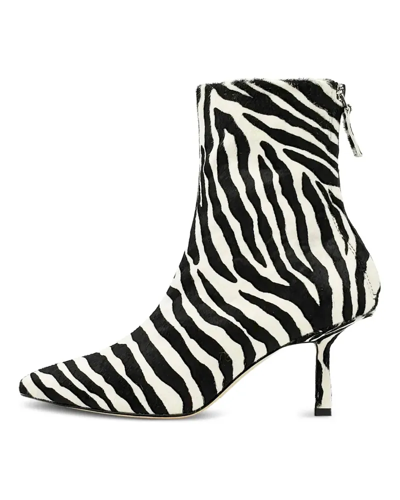 Studio Amelia Petra zebra-print ankle boots - Weiß Weiß