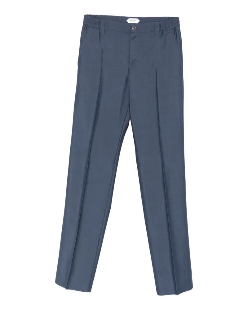 Versace Informal pressed-crease trousers - Blau Blau