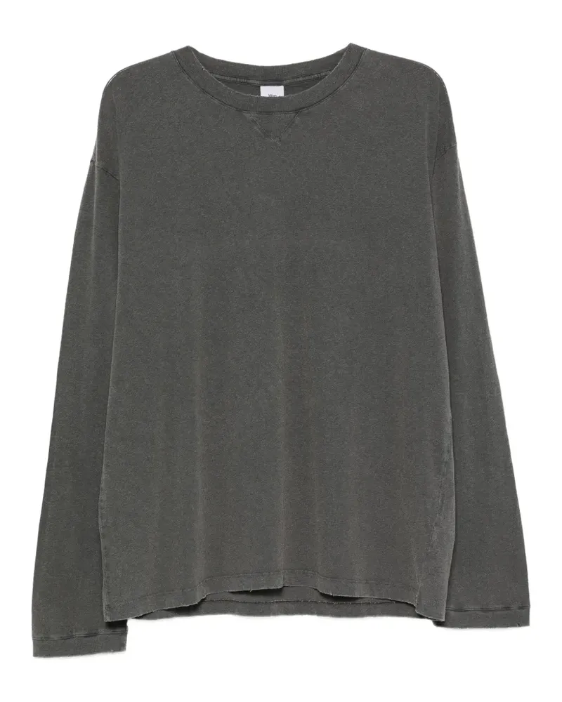 Won Hundred Nima LS Langarmshirt mit rundem Ausschnitt - Grau Grau