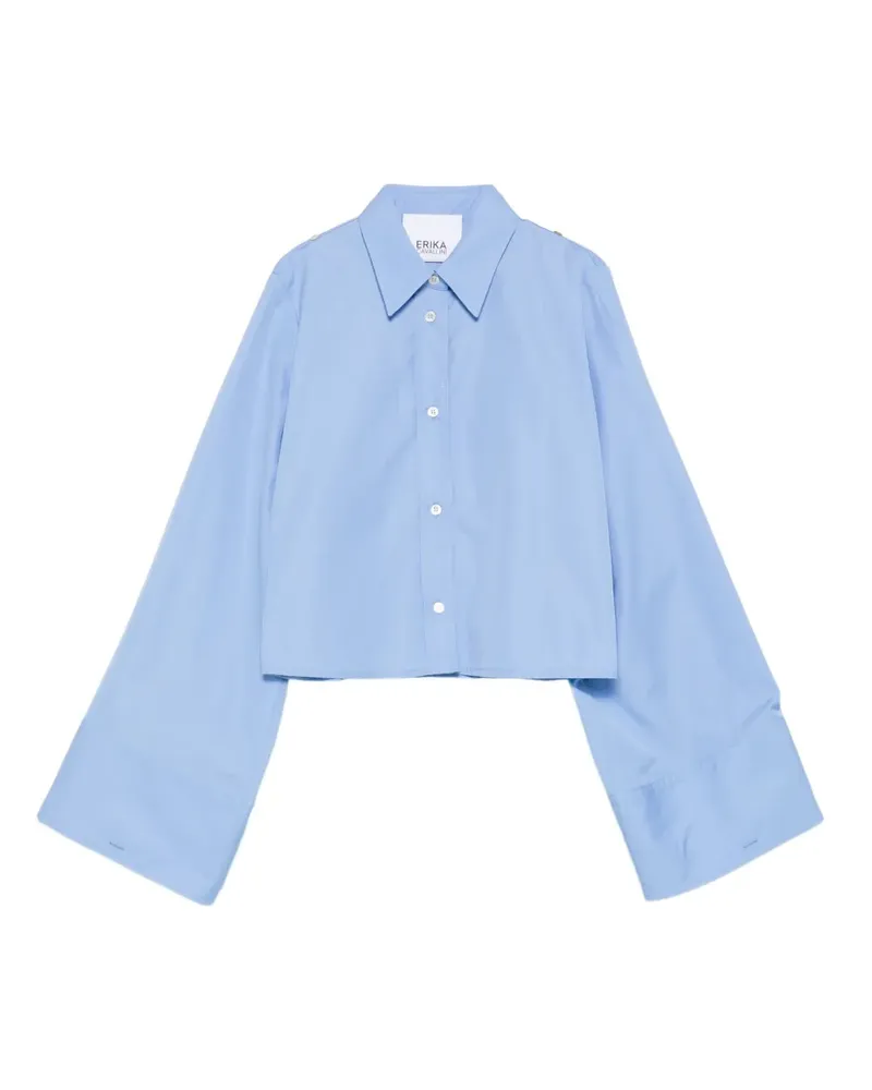 Erika Cavallini Cropped-Hemd - Blau Blau