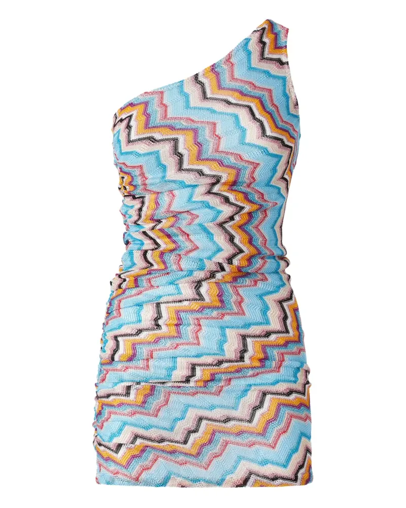 Missoni Kleid mit Zickzackmuster - Blau Blau