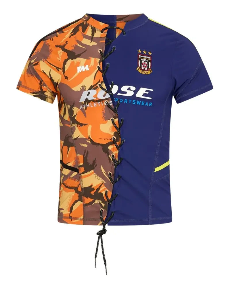 Martine Rose T-Shirt mit Schnürung - Blau Blau