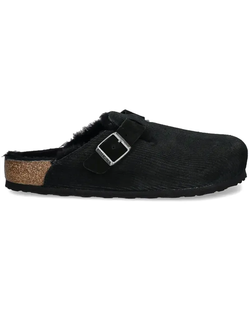 Birkenstock Boston Slipper - Schwarz Schwarz