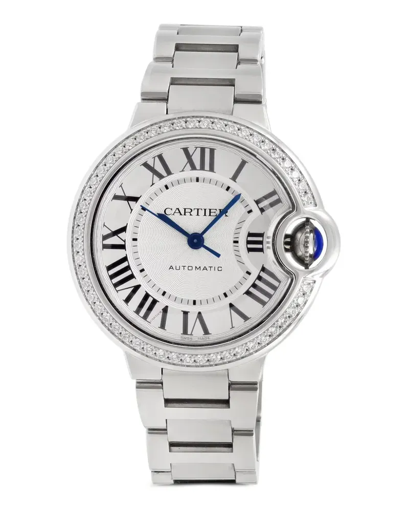 Cartier Ballon Bleu Armbanduhr mit Diamanten 33mm - Weiß Weiß