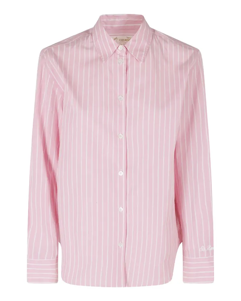 MC2 Saint Barth Meredith Hemd mit Längsstreifen - Rosa Rosa