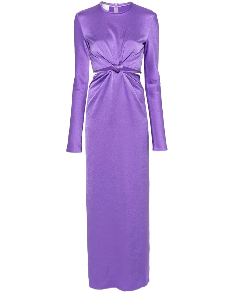 Nanushka Bonno Maxikleid mit Cut-Out - Violett Violett