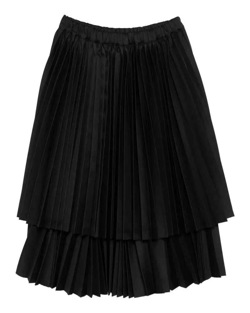 Comme des Garçons pleated midi skirt - Schwarz Schwarz