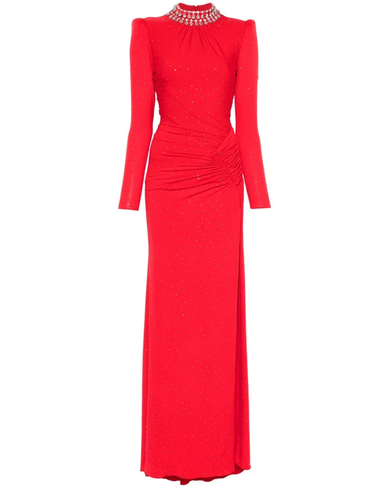 NISSA Maxikleid mit Kristallverzierung - Rot Rot