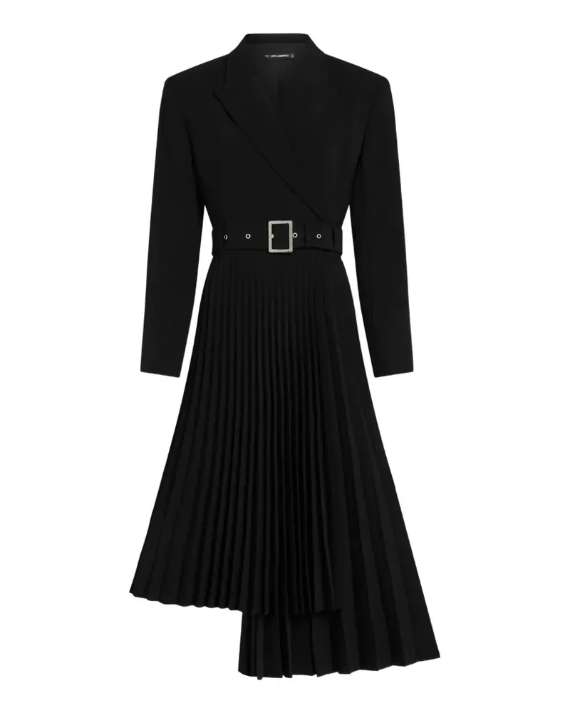 Karl Lagerfeld Asymmetrisches Kleid - Schwarz Schwarz