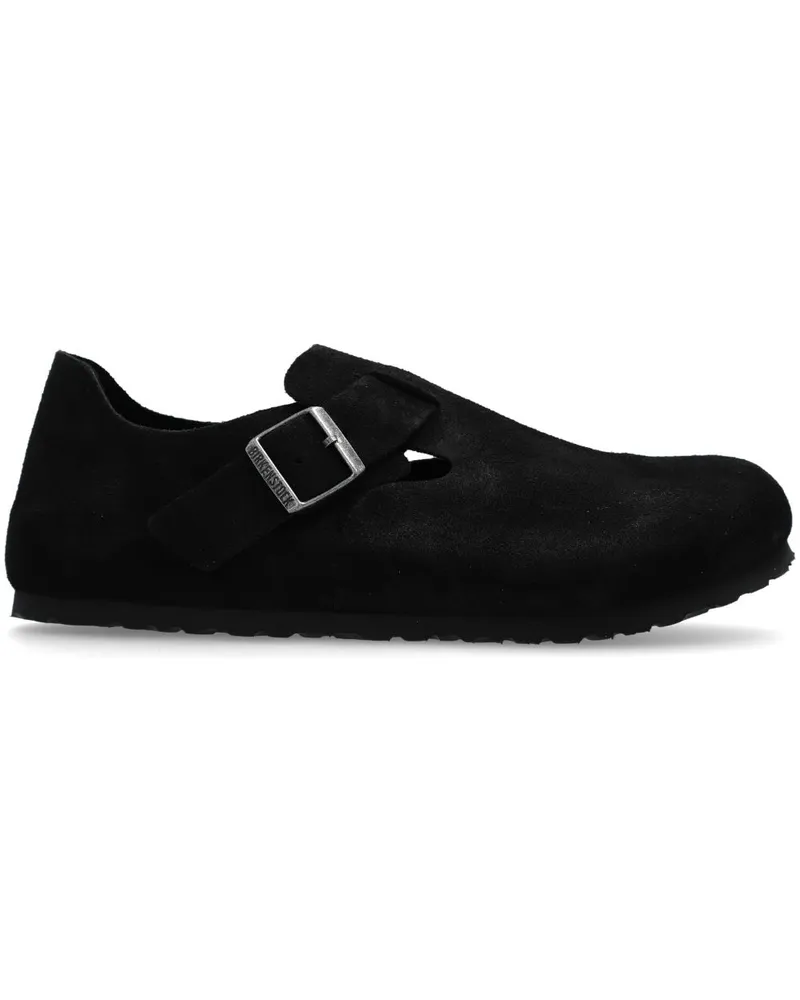 Birkenstock London Loafer aus Wildleder Schwarz