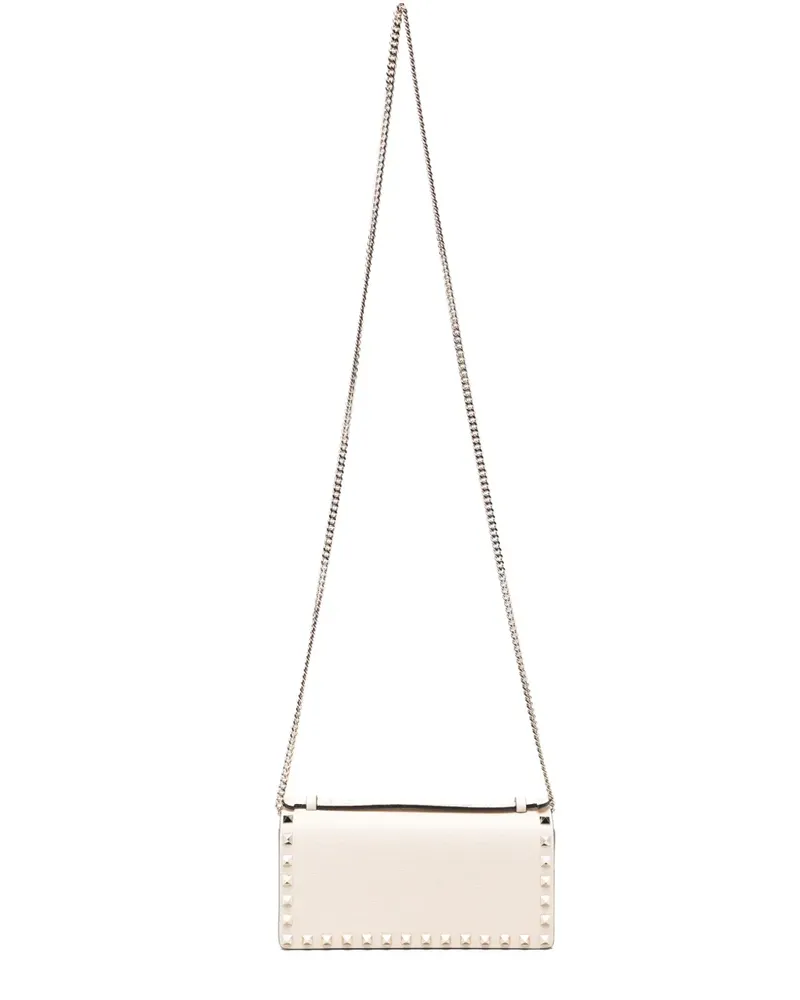 Valentino Garavani Rockstud Umhängetasche mit Kette - Nude Nude