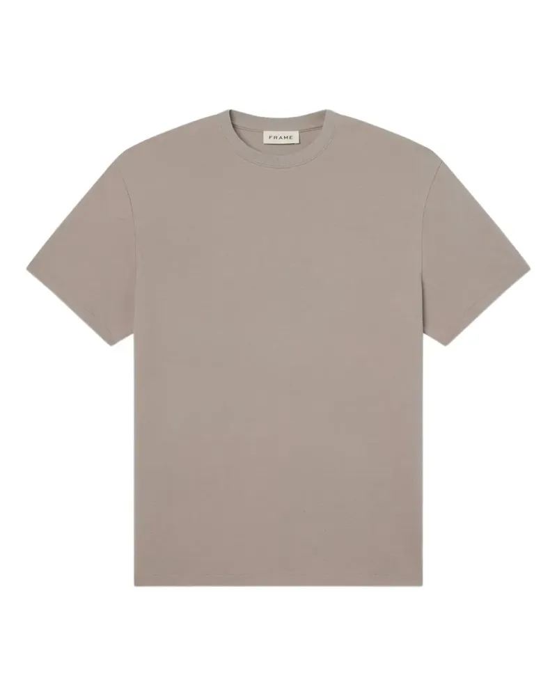 Frame Denim T-Shirt mit Rundhalsausschnitt - Nude Nude