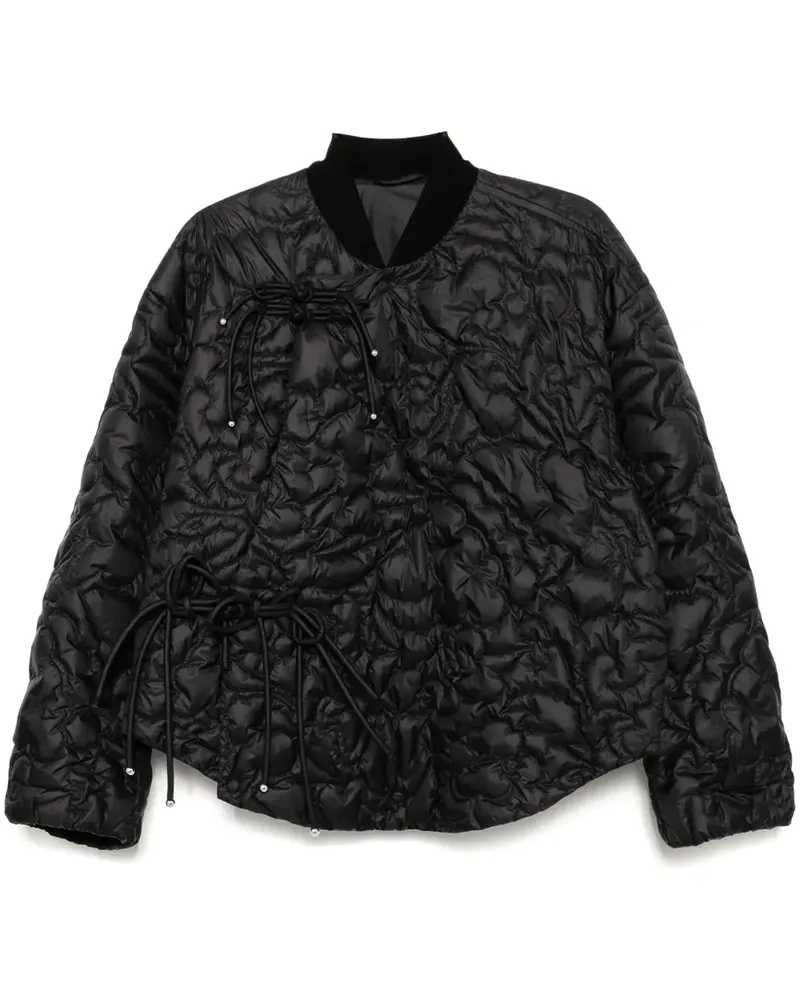 JNBY Gefütterte Jacke mit Kontrasteinsätzen - Schwarz Schwarz