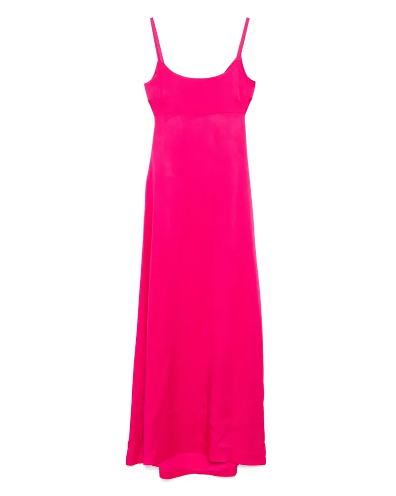 Max Mara Maxikleid mit Schnürung - Rosa Rosa
