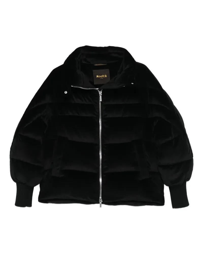 MOORER Jacke mit Reißverschluss - Schwarz Schwarz