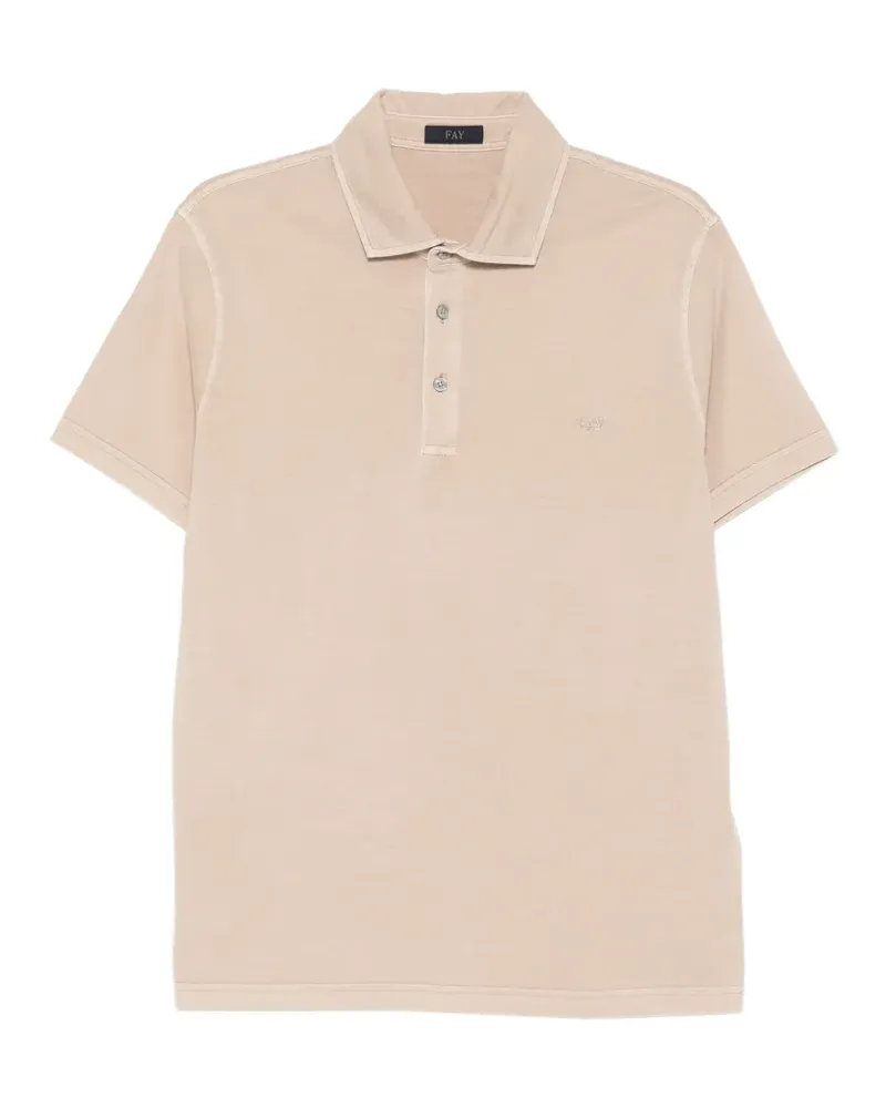 Fay Poloshirt mit Knopfleiste - Nude Nude