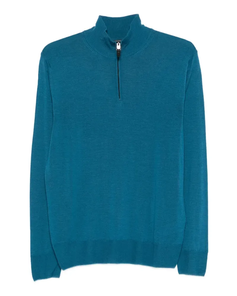 Canali half-zip sweater - Blau Blau