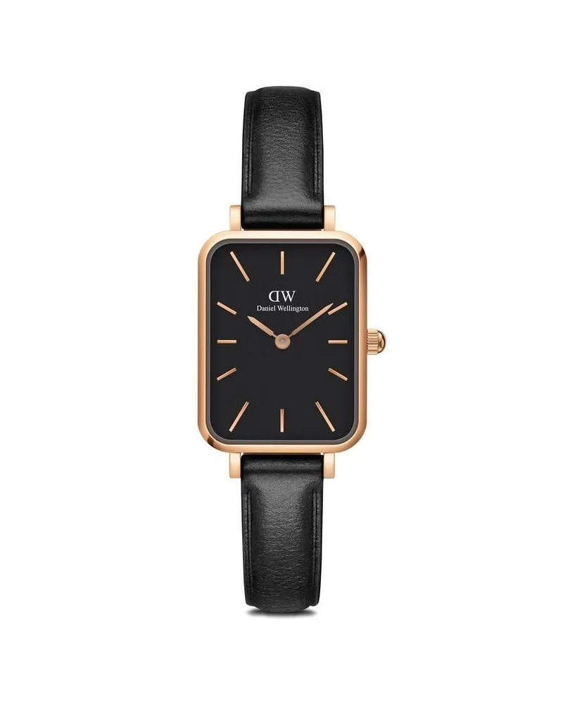 Daniel Wellington Quadro Pressed Sheffield Armbanduhr 20x26mm - Schwarz Schwarz