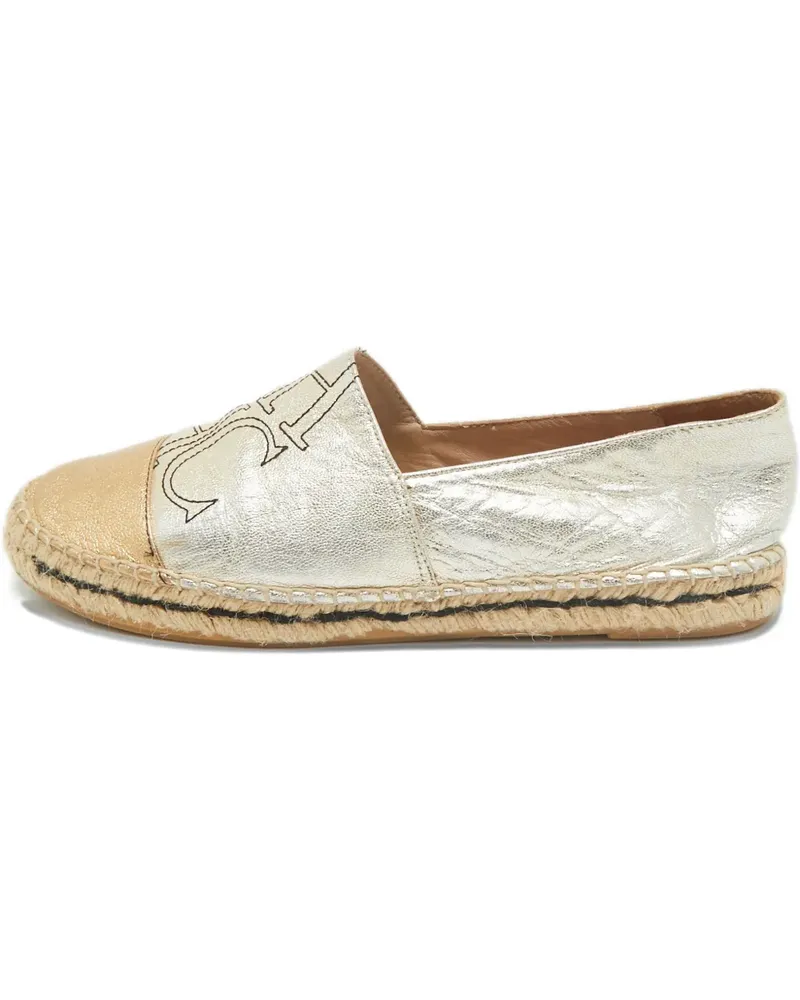Carolina Herrera New York leather espadrille - Silber Silber