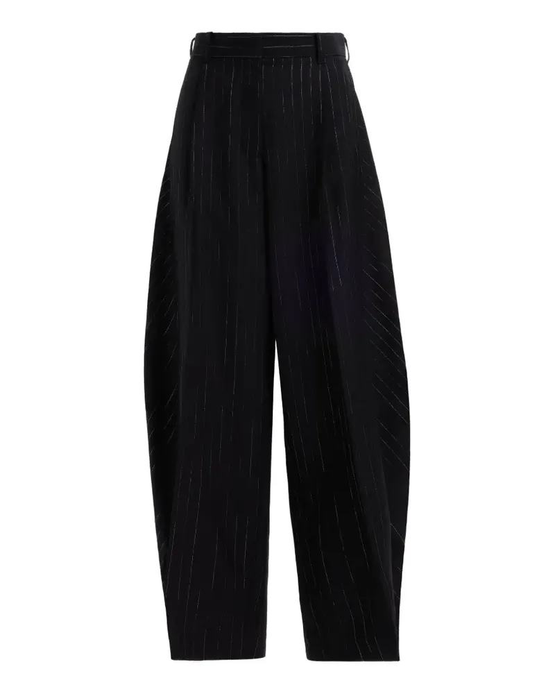 Elie Saab Hose mit Nadelstreifen - Schwarz Schwarz