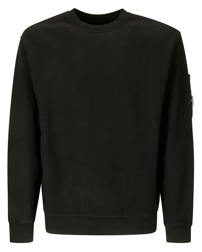 C.P. Company Sweatshirt mit Linsen-Detail Schwarz