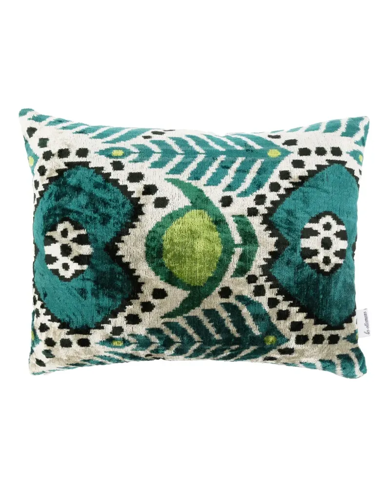Les-Ottomans Kissen aus Samt (40cm x 50cm) - Blau Blau