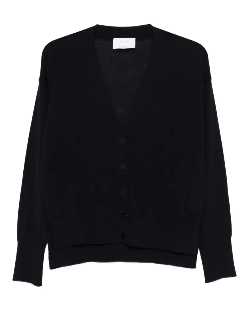 Daniele Fiesoli Fein gestrickter Cardigan - Schwarz Schwarz