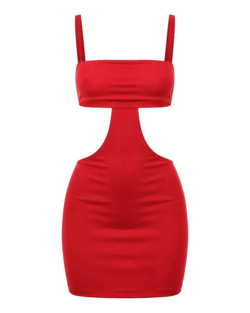 Dolce & Gabbana Minikleid mit eckigem Ausschnitt - Rot Rot