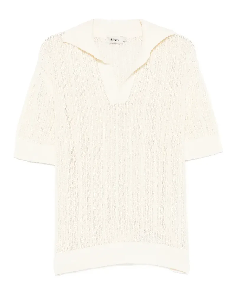 Altea T-Shirt mit Poloshirtkragen - Nude Nude