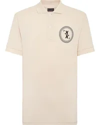 Billionaire Poloshirt mit Logo-Stickerei Nude