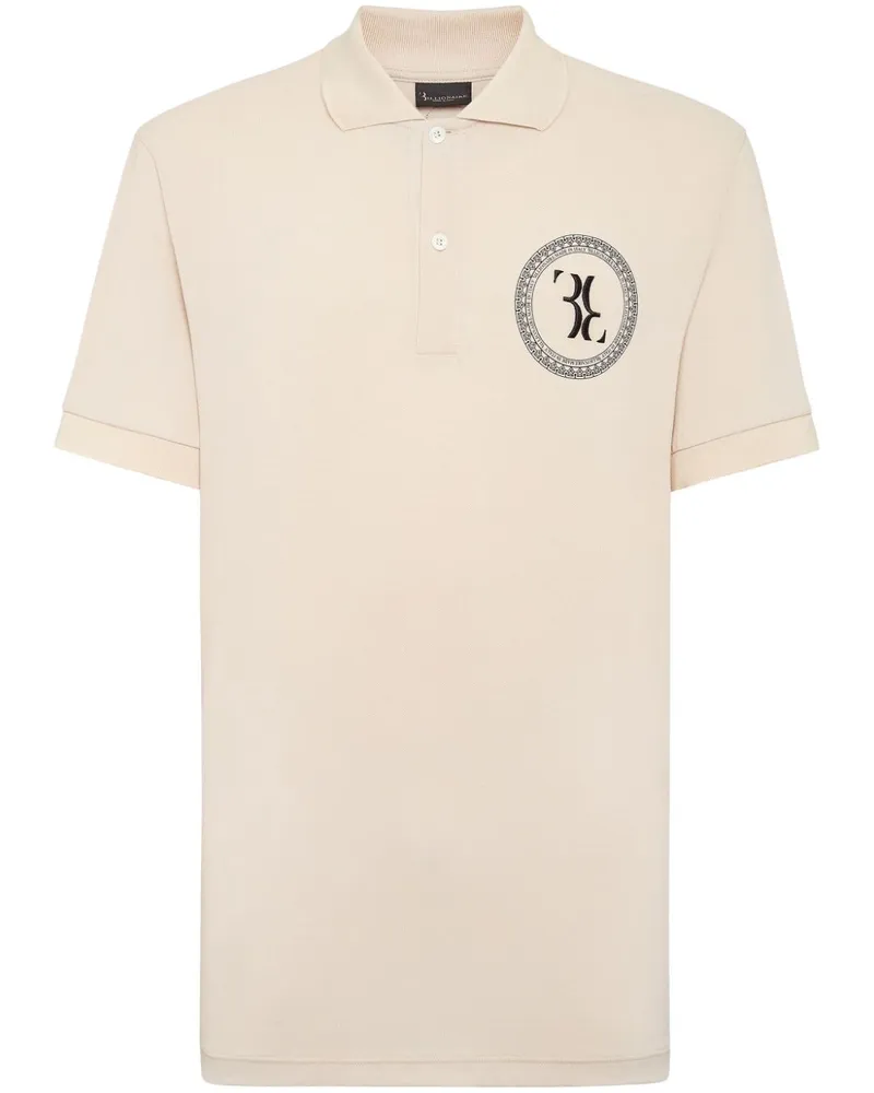 Billionaire Poloshirt mit Logo-Stickerei - Nude Nude