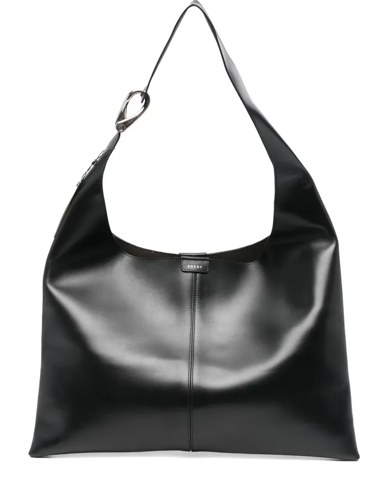 Soeur Cosima leather shoulder bag - Schwarz Schwarz