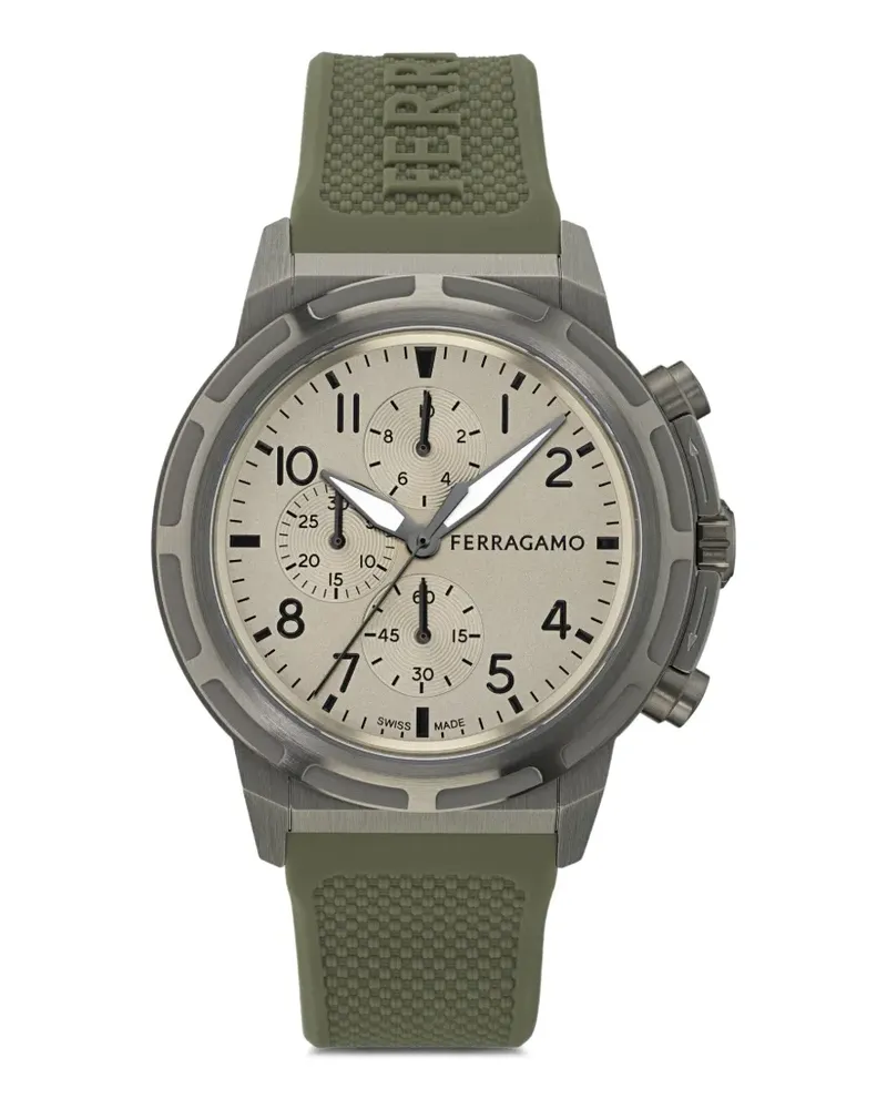 Ferragamo Sport Chrono 44mm watch - Nude Nude