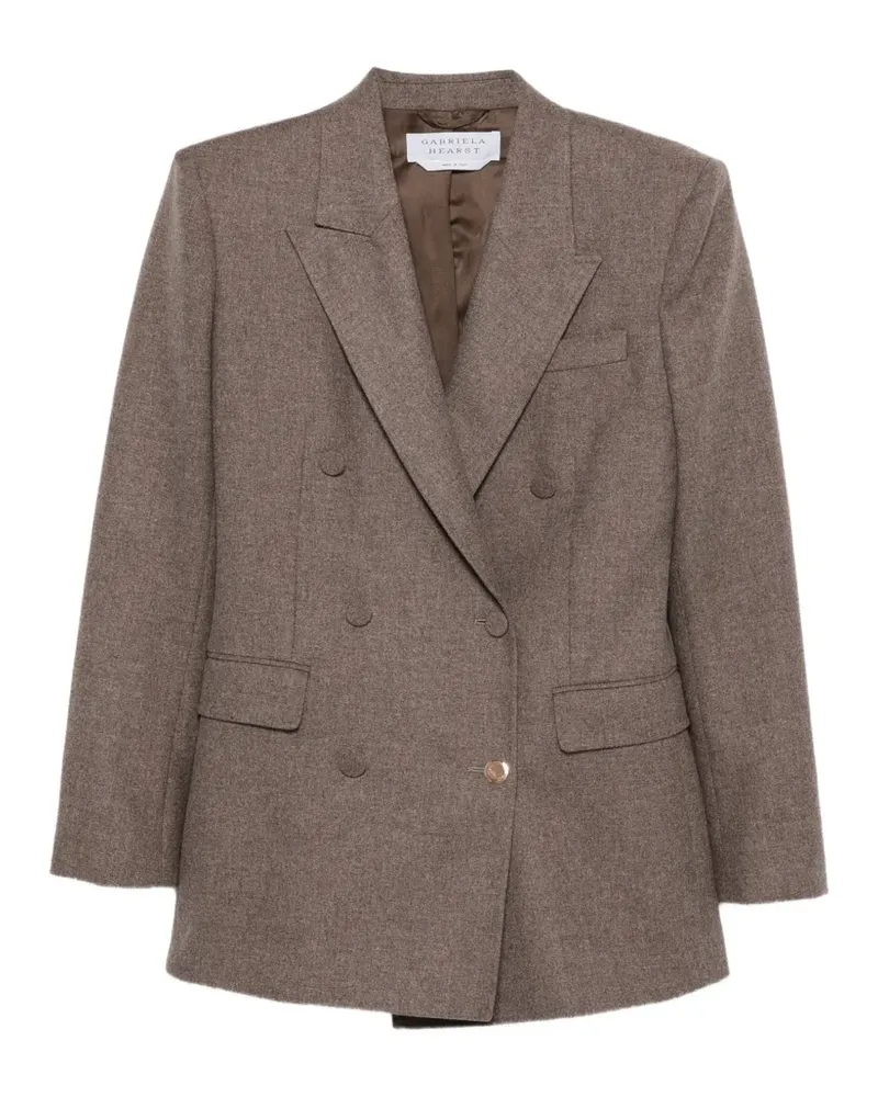 Gabriela Hearst Gavin double-breasted peak-lapel blazer - Braun Braun