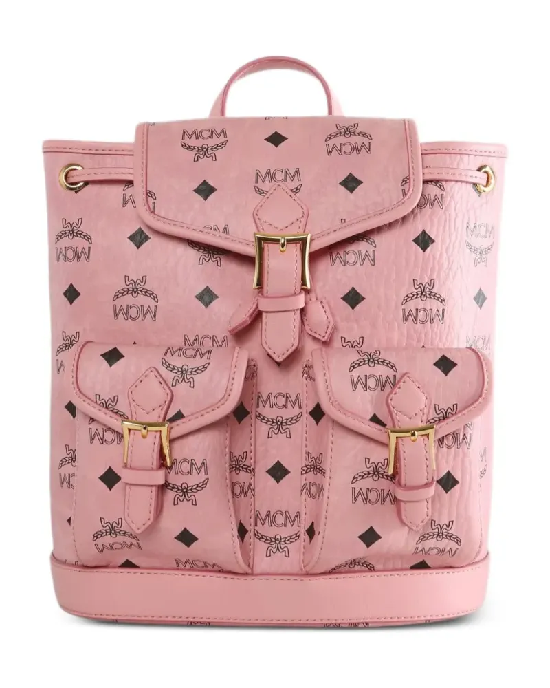 MCM Aren Rucksack mit Schnallenverschluss - Rosa Rosa