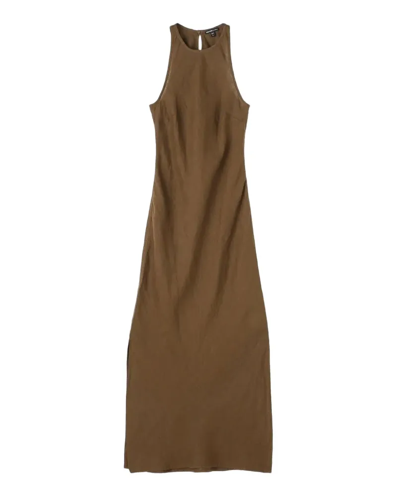 James Perse halterneck side-slit maxi dress - Braun Braun
