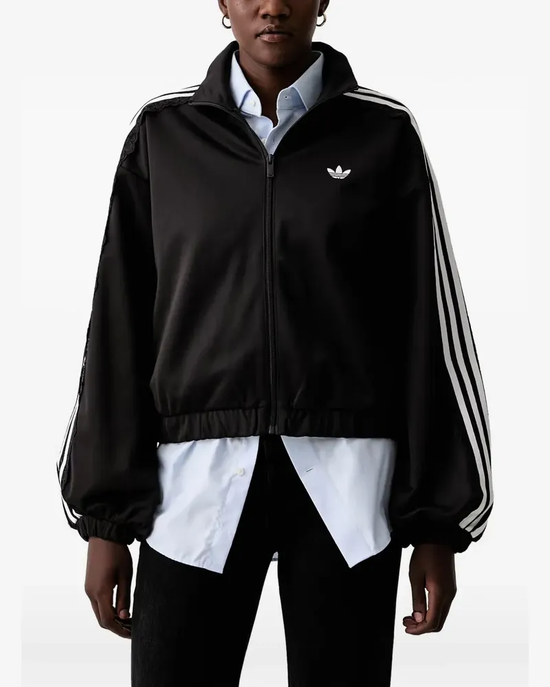 adidas Jacke mit Spitzenbesatz - Schwarz Schwarz