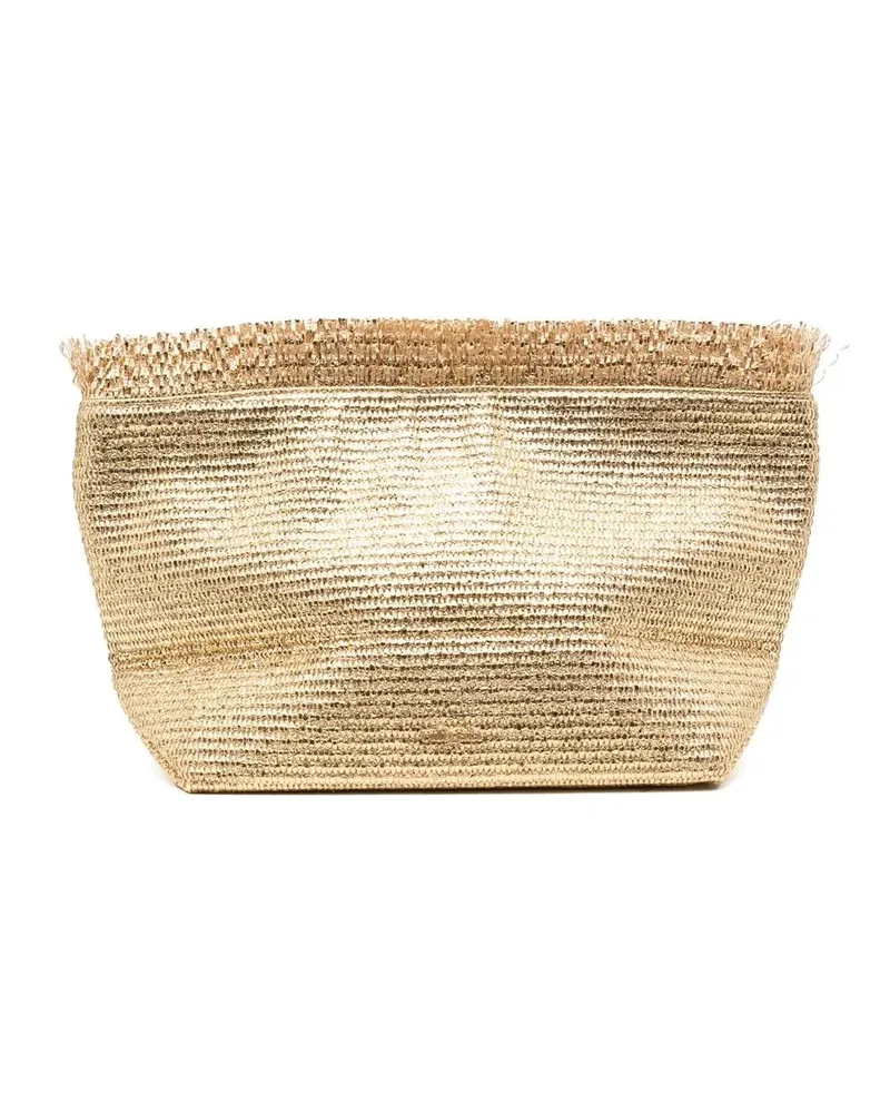 Cult Gaia Shanti Clutch - Gold Gold