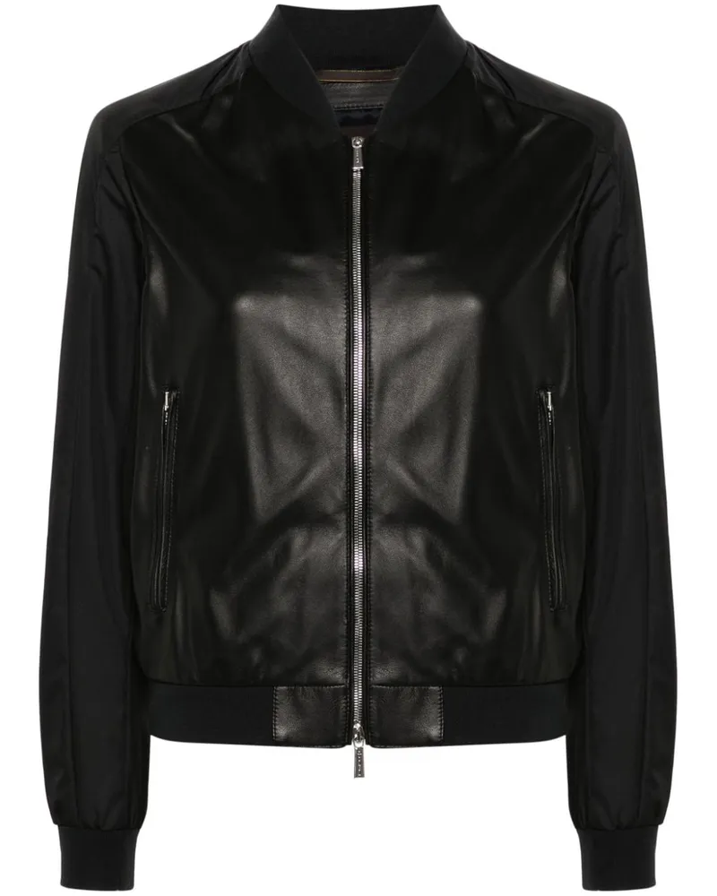 MOORER Nymphe-PEK Bomberjacke - Schwarz Schwarz